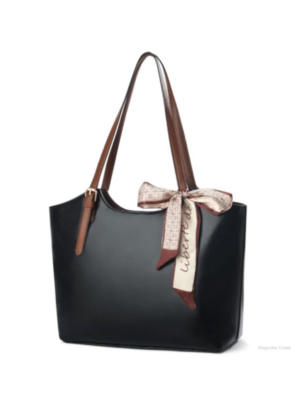 PU Leather Tote Hobo Shoulder Bag Top Handle Satchel Purse
